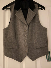 Load image into Gallery viewer, Grey and Red herringbone Waistcoats with Cashmere fronts
