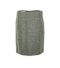 Load image into Gallery viewer, Jo G | Green Pure Wool Knee Length Skirt