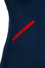 Load image into Gallery viewer, Navy Waistcoat with Red Trim
