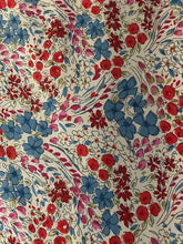 Load image into Gallery viewer, Navy Floral Print Hand made Cotton Top