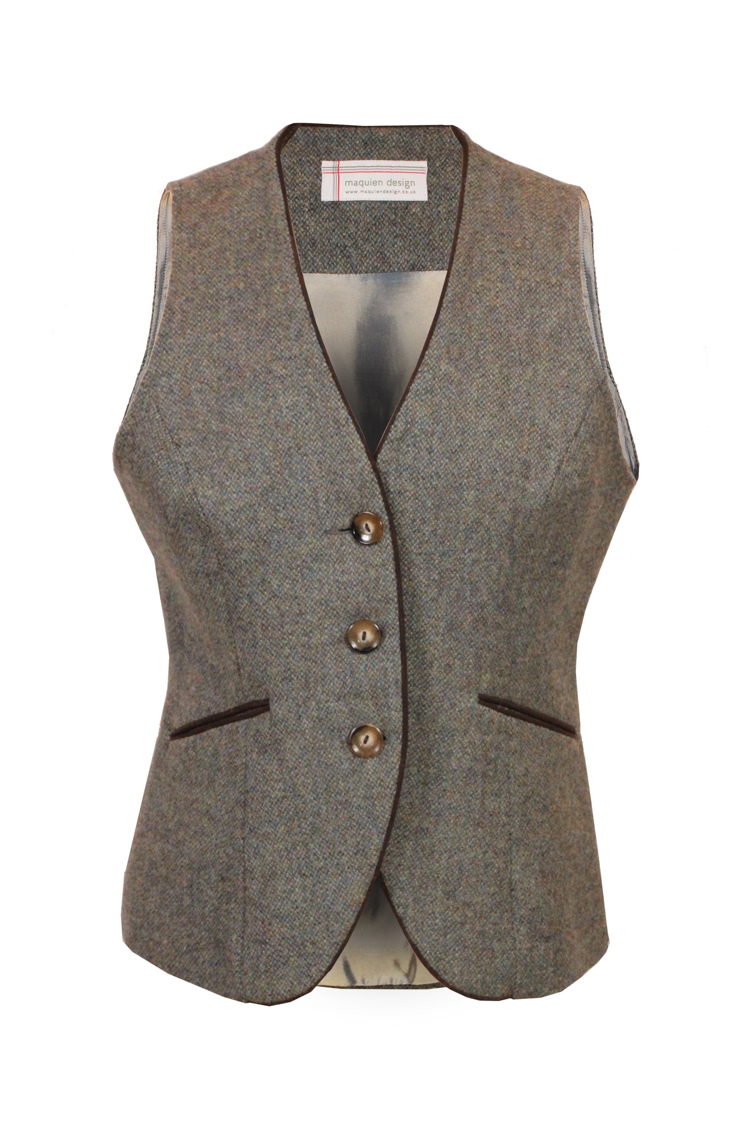 Sea green Waistcoat Maquien