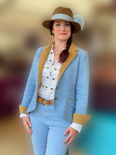 Load image into Gallery viewer, Christie Lambswool Jacket with Contrast Trim Piping
