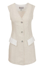 Load image into Gallery viewer, Long Linen Waistcoat