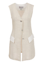 Load image into Gallery viewer, Long Linen Waistcoat