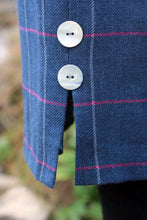 Load image into Gallery viewer, Blue Check Skirt Detail