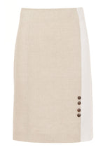 Load image into Gallery viewer, Linen Two Tone Skirt