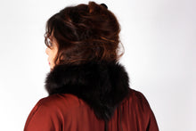 Load image into Gallery viewer, Long Shearling Scarf Back