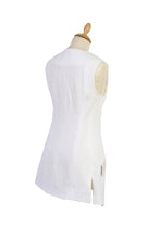 Load image into Gallery viewer, Long Linen Waistcoat Back