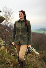 Load image into Gallery viewer, Caz Long Checked Lambs Wool Jacket