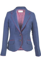 Load image into Gallery viewer, Christie Lambswool Jacket with Contrast Trim Piping