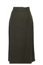 Load image into Gallery viewer, Kelly | Long Green Herringbone Skirt