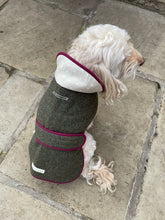 Load image into Gallery viewer, luxury made in Britain lambswool dog coat
