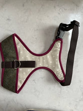 Load image into Gallery viewer, luxury made in Britain lambswool dog adjustable harness