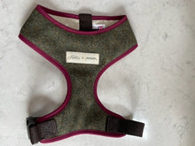 Load image into Gallery viewer, luxury made in Britain lambswool dog adjustable harness