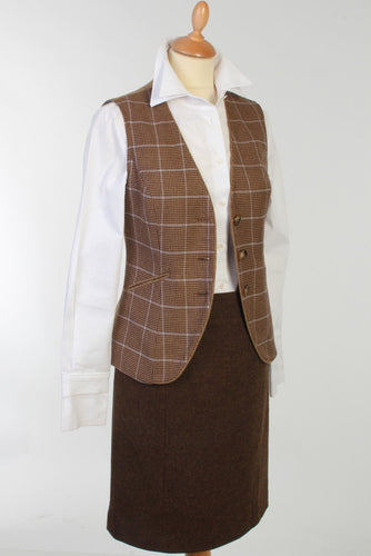 Brown Wool Skirt