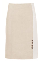 Load image into Gallery viewer, Linen Two Tone Skirt
