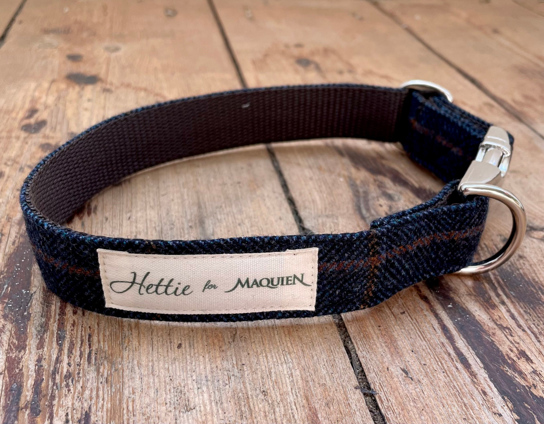 luxury British made lambswool dog collar